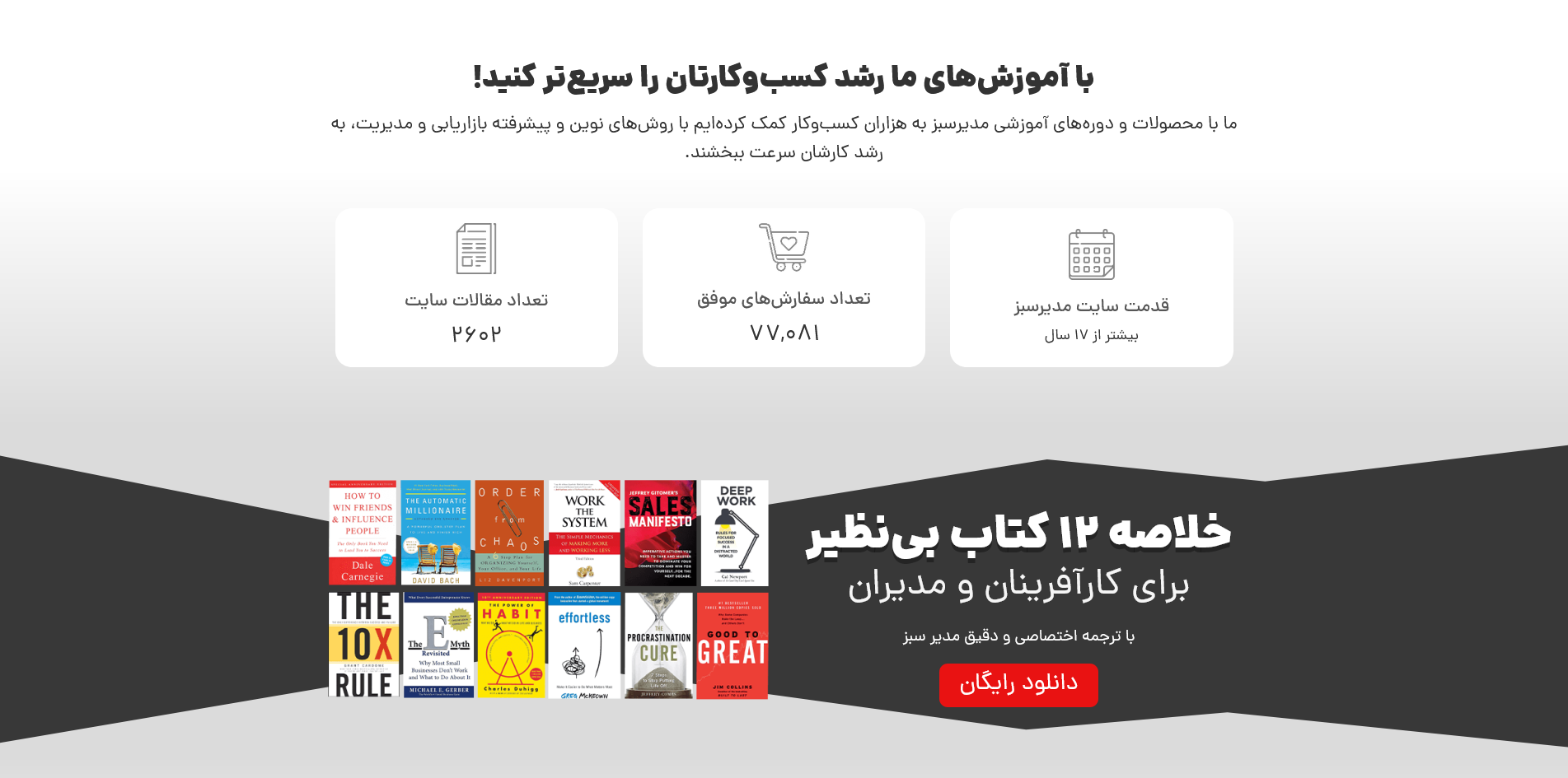سایت دوره های مدیر سبز